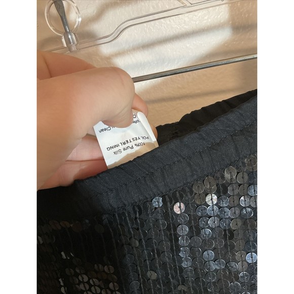 Stenay M Silk Sequin Black Blazer Skirt Combo Beaded Vintage Swinger Flapper - Picture 11 of 14